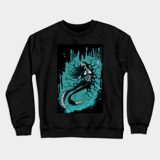 Mörk Borg Bestiary - Siren Crewneck Sweatshirt by DodgyDogma